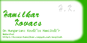 hamilkar kovacs business card